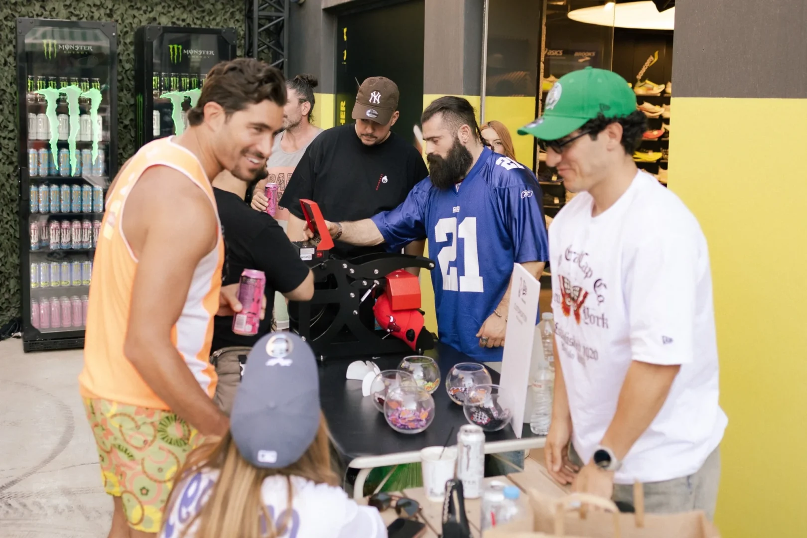 Live customisation activation with guests